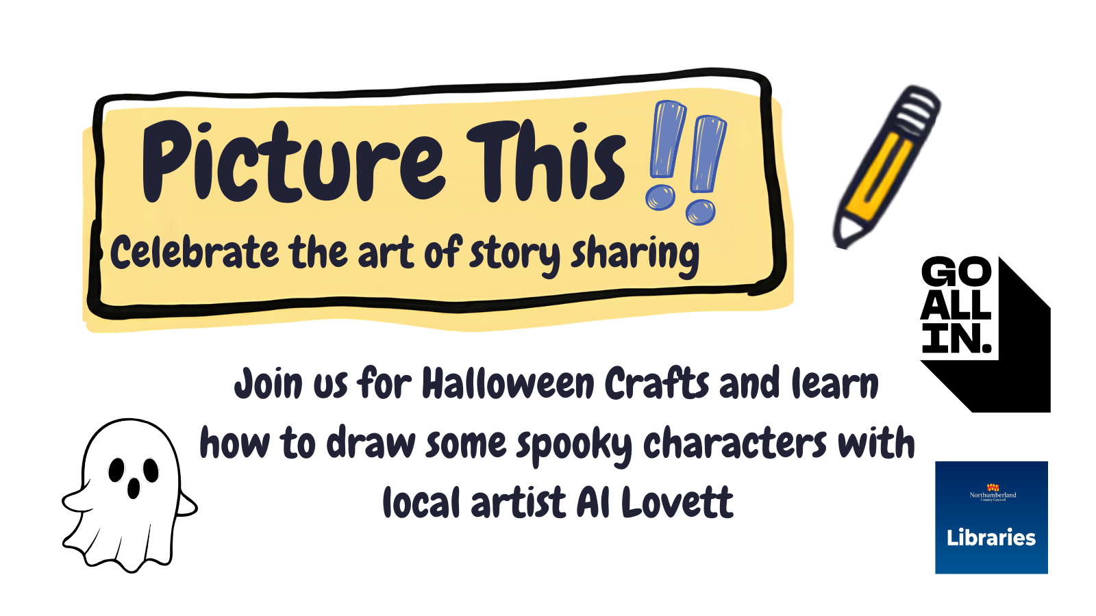 Cramlington Library - Picture This Halloween Craft and Drawing Session