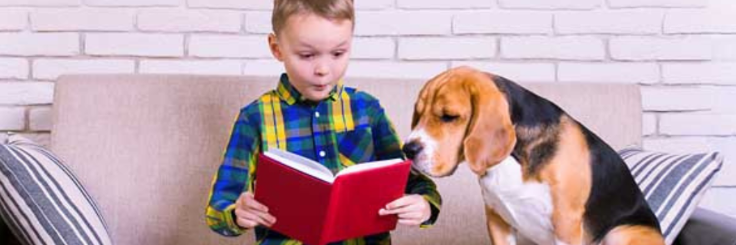 Reading to a Therapy Dog