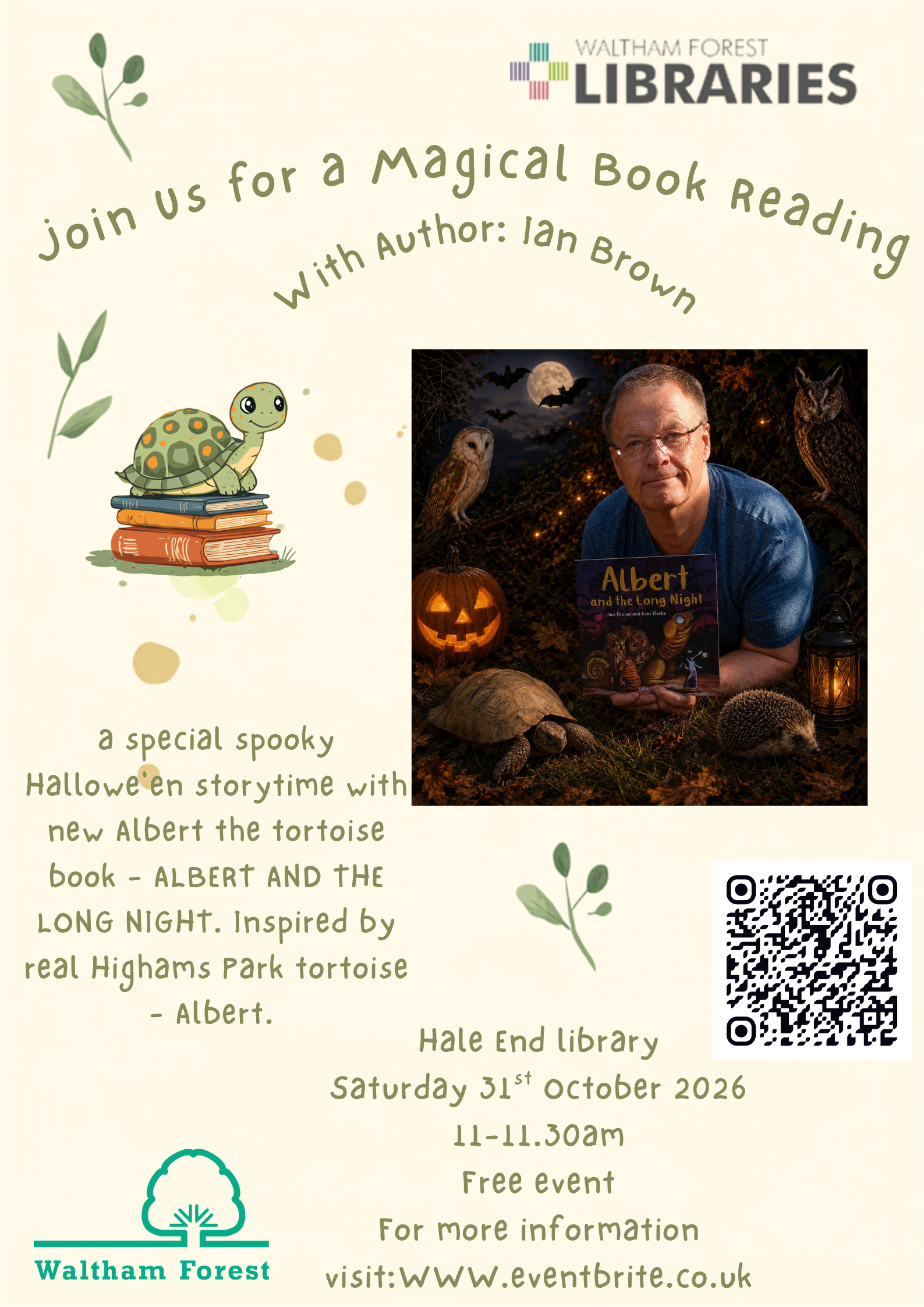 Author book reading with Ian Brown at Leytonstone Library