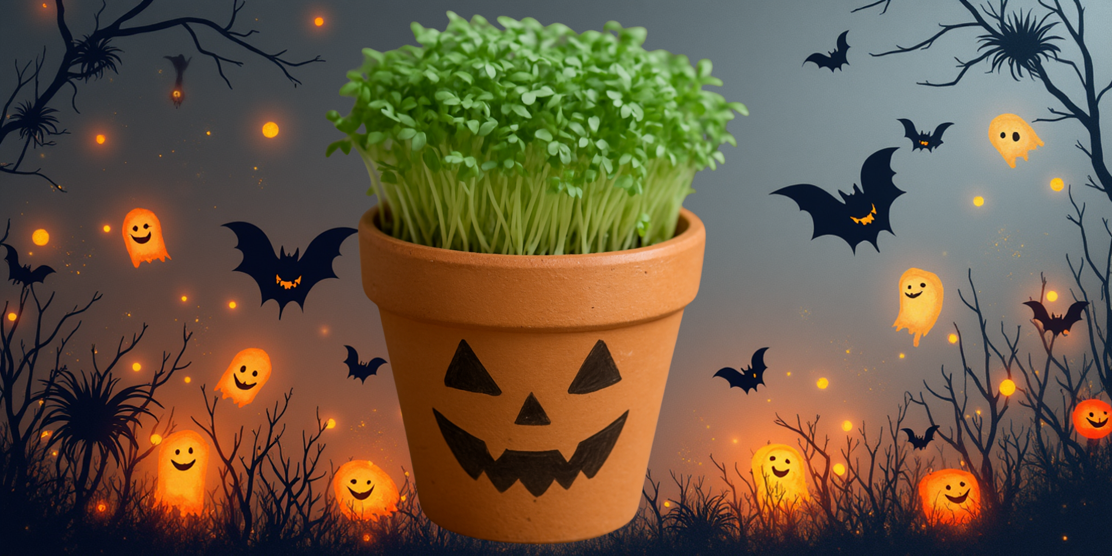 Plant a Spooky Cress Head!